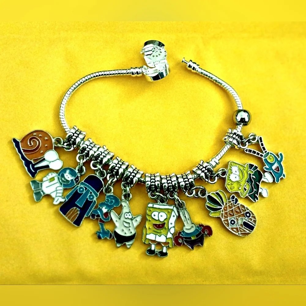 SpongeBob Patrick Hot Funny cute Charms Bracelet